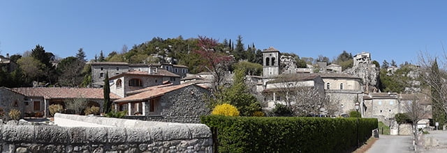 Village de Labeaume en Ardèche