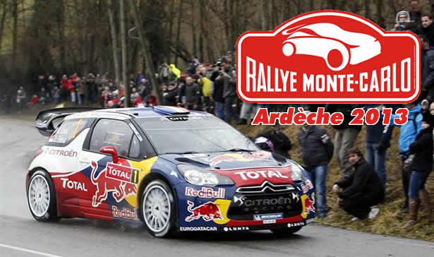 Spéciales du Rally Monté Carlo 2013 en Ardèche