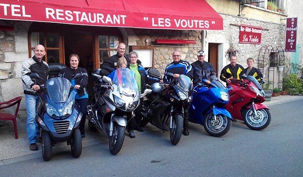 Motards de l'Allier le 8 Mai - Relais motards en Ardèche