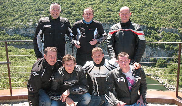 Motards de Dijon en vacances en ardèche